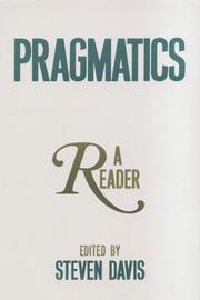 Cover of: Pragmatics by edited by Steven Davis.