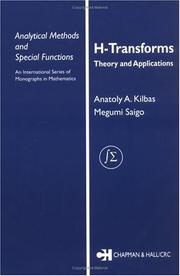 Cover of: H-Transforms: Theory and Applications (Analytical Methods and Special Functions, 9)