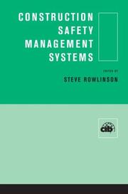 Cover of: Construction safety management systems