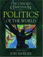 Cover of: The Oxford companion to politics of the world | Joel Krieger