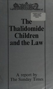 Thalidomide Children and the Law by Sunday Times