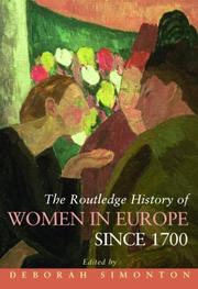 Cover of: Routledge history of women in modern Europe by Deborah Simonton, editor.