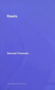 Cover of: Rawls (Routledge Philosophers) by Samuel Freeman