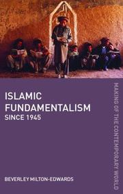 Cover of: Islamic fundamentalism since 1945 by Beverley Milton-Edwards