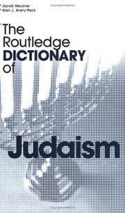 Cover of: The Routledge dictionary of Judaism