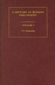 Cover of: History Russian Philosophy V1