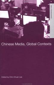 Cover of: Chinese media, global contexts by edited by Chin-chuan Lee.