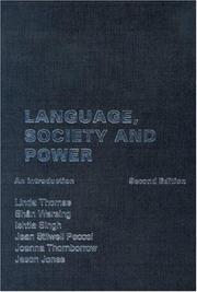 Cover of: Language, Society and Power: An Introduction
