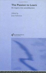 Cover of: The Passion To Learn by Joan Solomon