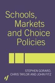 Cover of: Schools, Markets and Choice Policies