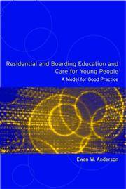 Cover of: Residential and boarding education and care by Ewan W. Anderson