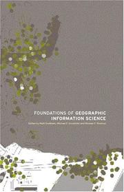 Cover of: Foundations of Geographic Information Science