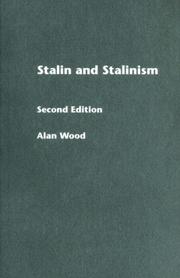 Cover of: Stalin and Stalinism by Wood, Alan