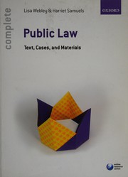 Cover of: Complete public law: text, cases, and materials