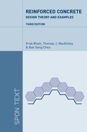 Cover of: Reinforced concrete: design theory and examples