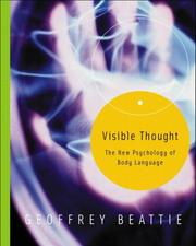 Cover of: Visible thoughts by Geoffrey Beattie