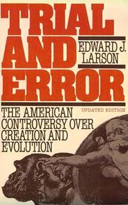 Cover of: Trial and error | Edward J. Larson