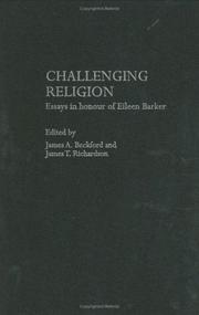 Cover of: Challenging religion by edited by James A. Beckford and James T. Richardson.