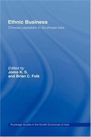 Cover of: Ethnic business by [edited by] Jomo K.S. & Brian C. Folk.