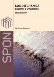 Cover of: Soil mechanics by William Powrie