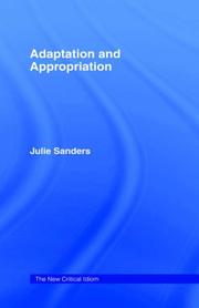 Adaptation and appropriation by Julie Sanders
