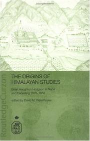 Cover of: The Origins of Himalayan Studies by Davi Waterhouse