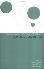 Cover of: New frontiers in HRD