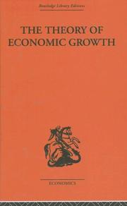 Cover of: Theory of Economic Growth by W. Arthur Lewis