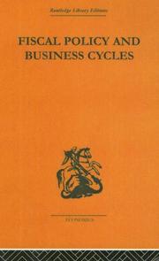 Cover of: Fiscal Policy and Business Cycles by Alvin H Hansen