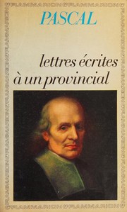 Cover of: Lettres écrites à un provincial