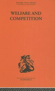 Cover of: Welfare and Competition