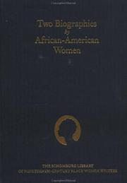 Cover of: Two biographies by African-American women