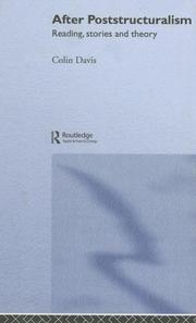 Cover of: After poststructuralism: reading, stories and theory