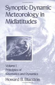 Synoptic-Dynamic Meteorology in Midlatitudes: Volume I: Principles of Kinematics and Dynamics