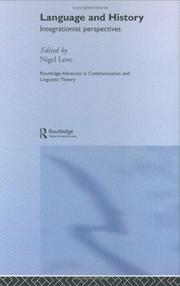 Cover of: Language and history by Nigel Love