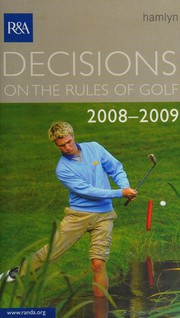 Cover of: Decisions on the rules of golf 2008 by 