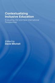 Cover of: Contextualising Inclusive Education by David Mitchell