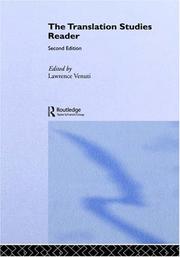 Cover of: The translation studies reader by [edited by] Lawrence Venuti.