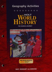 Cover of: Geography Activities (World History The Human Journey) by 