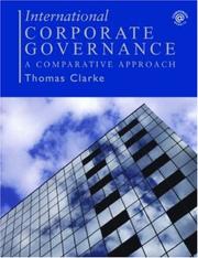 Cover of: International Corporate Governance: A Comparative Perspective