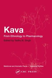 Cover of: Kava: From Ethnology to Pharmacology (Medicinal and Aromatic Plants - Industrial Profiles)