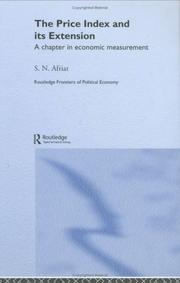 Cover of: The price index and its extension: a chapter in economic measurement