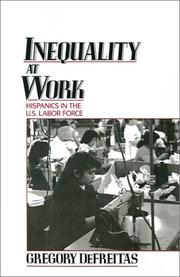 Cover of: Inequality at work by Gregory DeFreitas