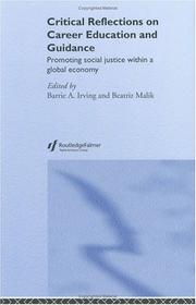 Cover of: Critical reflections on career education and guidance: promoting social justice