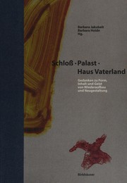Cover of: Schloss - Palast - Haus Vaterland by 