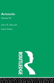 Cover of: Aristotle (Political Thinkers) by John B. Morrall