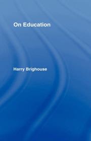 Cover of: On education