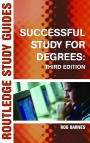 Cover of: Successful Study for Degrees