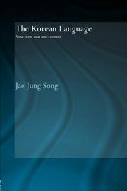 Cover of: The Korean language by Jae Jung Song