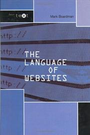 Cover of: The language of websites by Mark Boardman